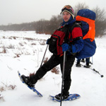 Picture of Matt Rosefsky leading snowshoe hiking and backpacking at Dolly Sods, West Virginia